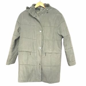 Luba Sage Green Microsuede Embroidered Coat 6